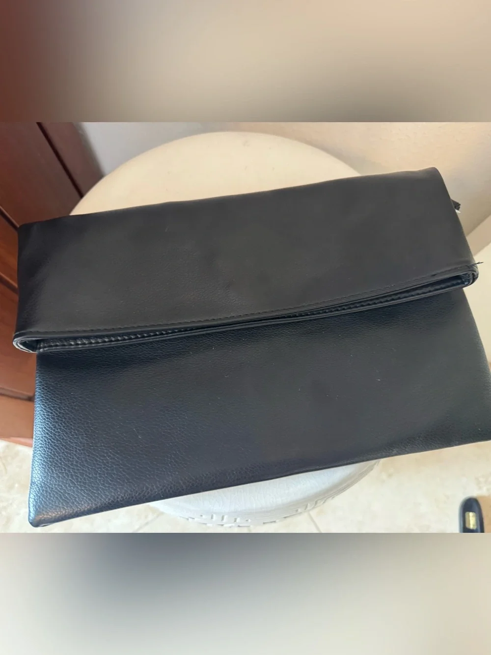 Black Wristlet Clutch - Sleek Minimal Design